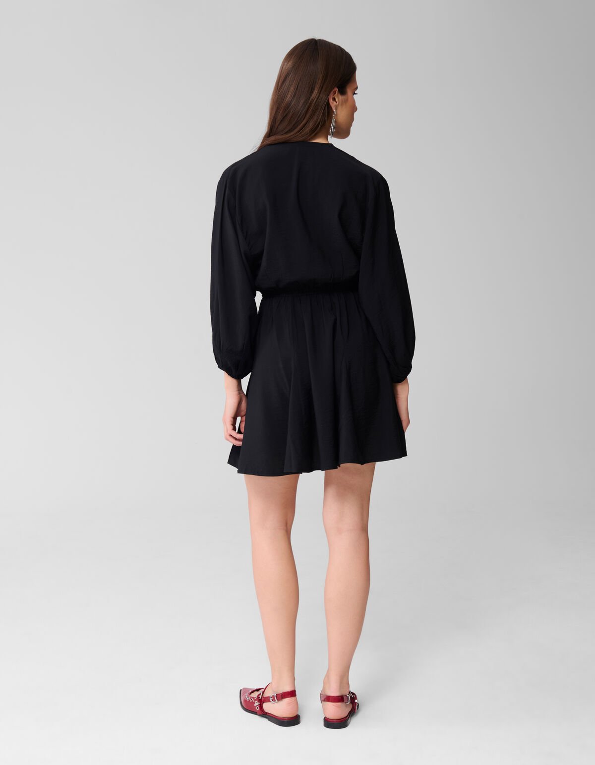 Puff Bow Mini Jurk Zwart SHOEBY WOMEN