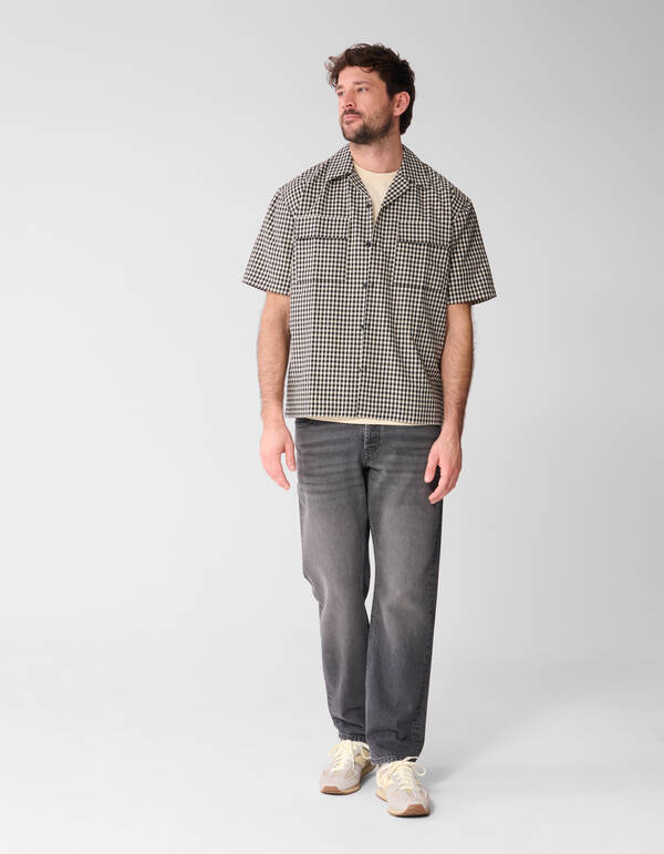 Ruiten Overshirt Gebroken Wit SHOEBY MEN