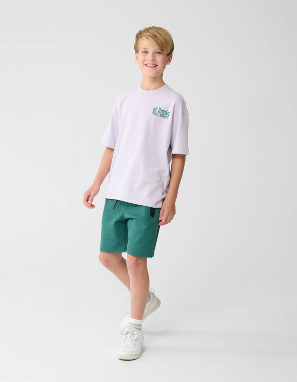 Limon Artwork T-shirt Wit SHOEBY BOYS