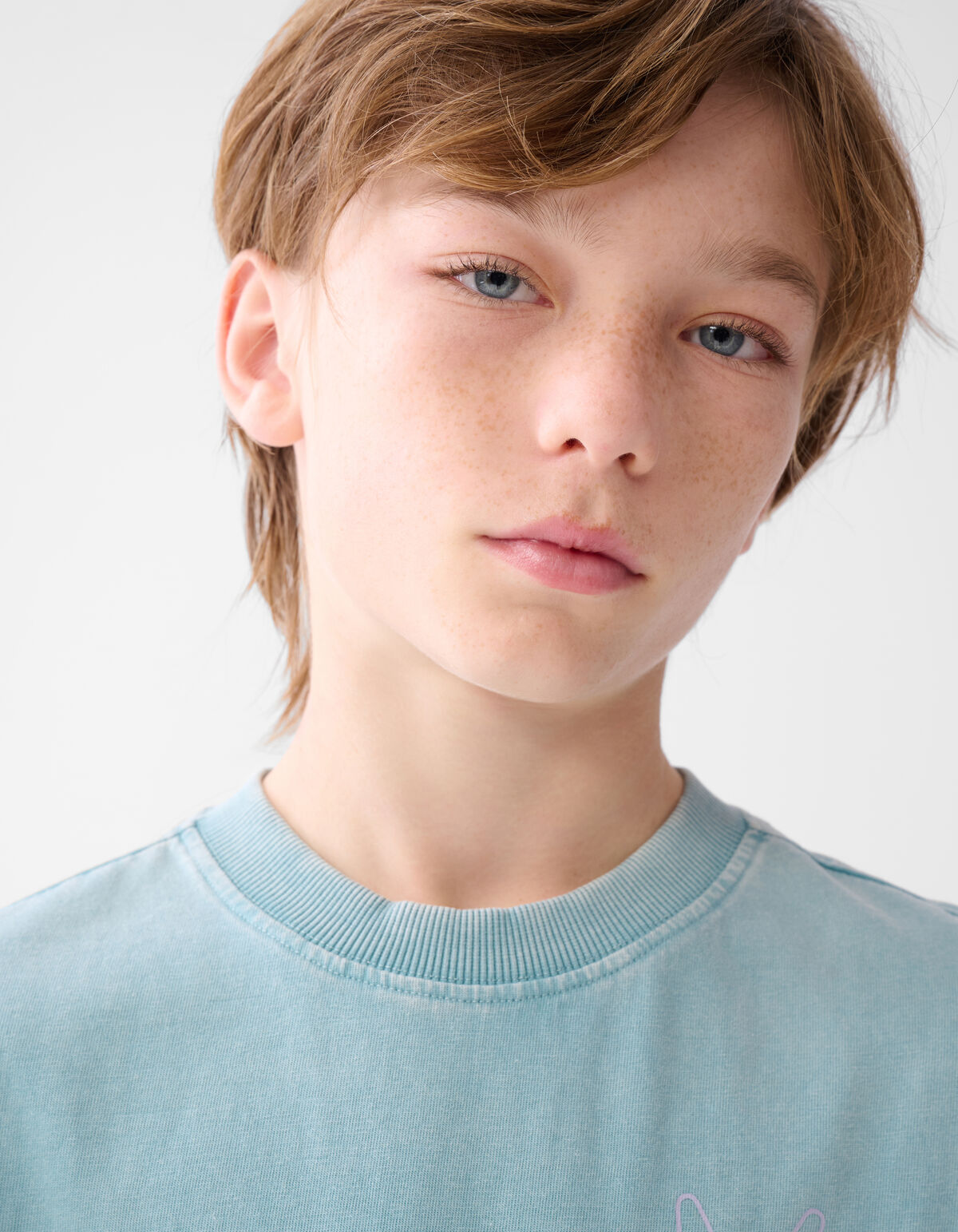 Tekstprint T-shirt Lichtblauw SHOEBY BOYS