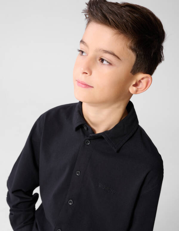 Jersey Overhemd Zwart SHOEBY BOYS