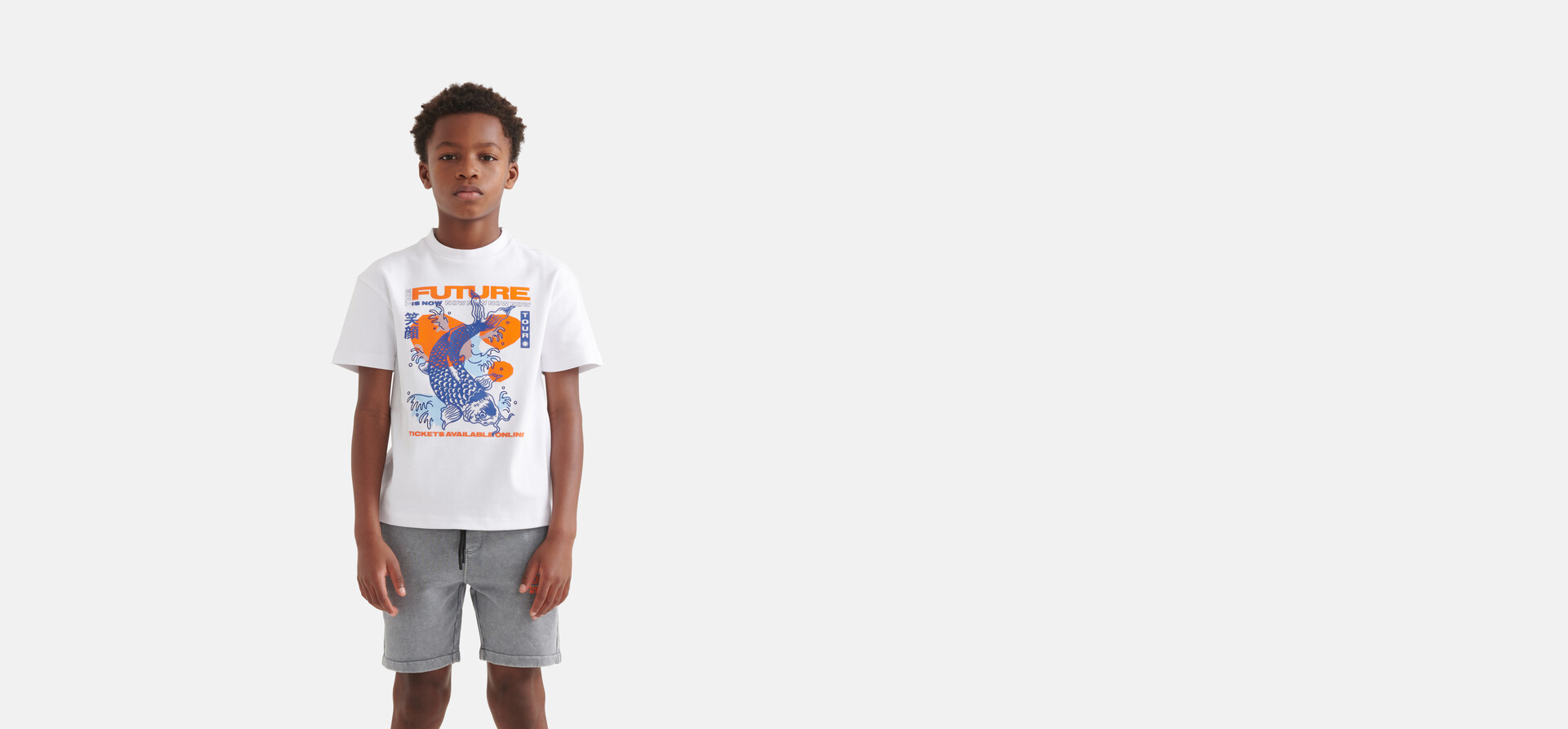 Printed Short Lichtgrijs SHOEBY BOYS