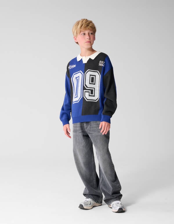 Ultra Baggy Fit Jeans Donkergrijs SHOEBY BOYS