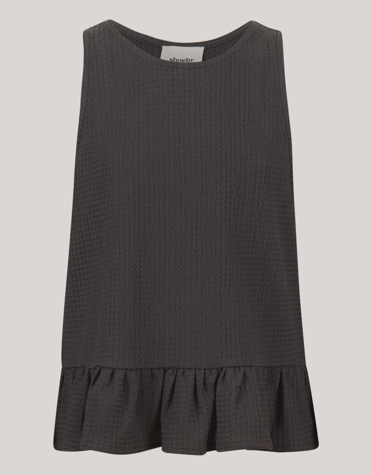 Structuur Singlet Donkergrijs SHOEBY GIRLS
