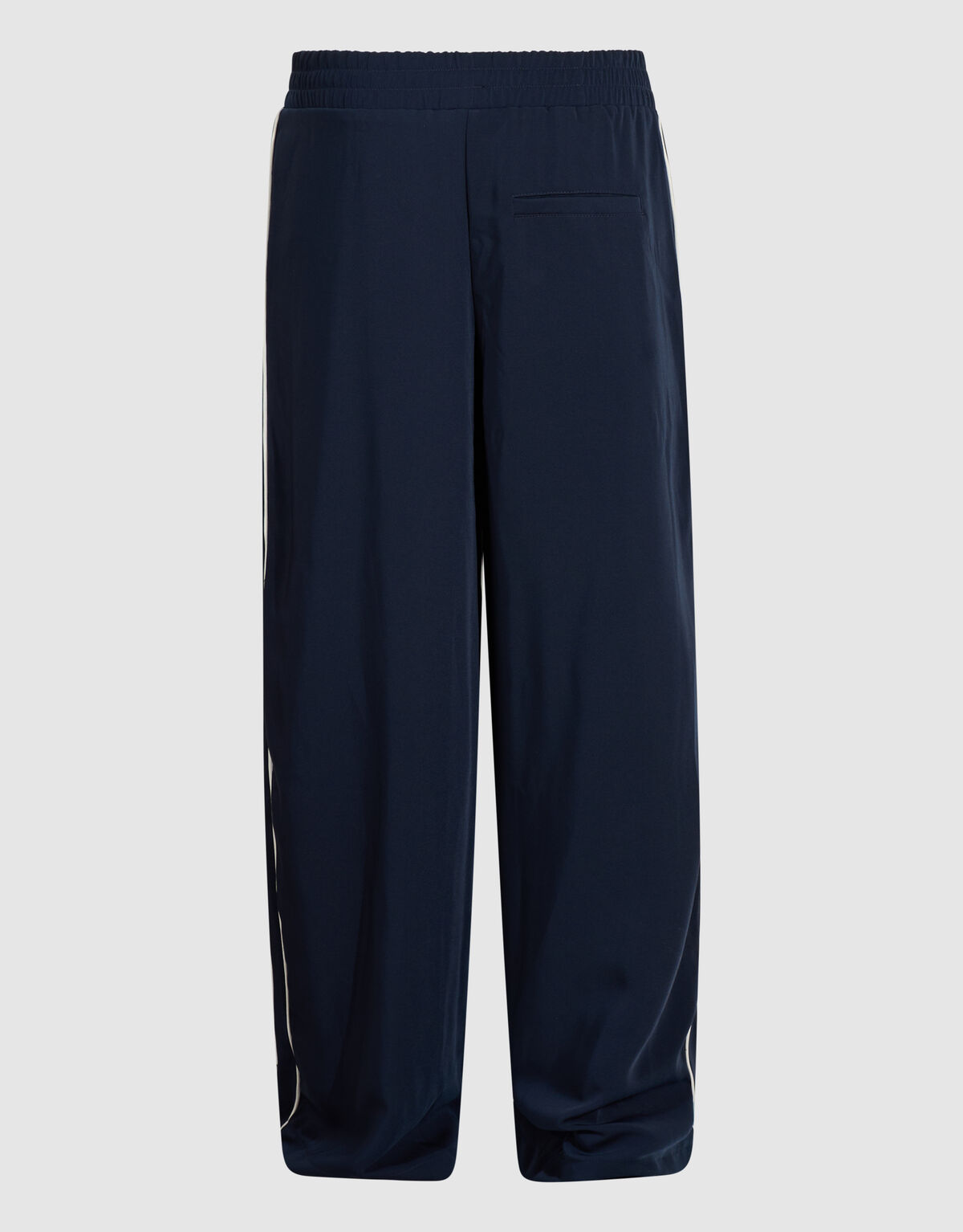 Sporty Piping Wide Leg Fit Broek Donkerblauw SHOEBY WOMEN