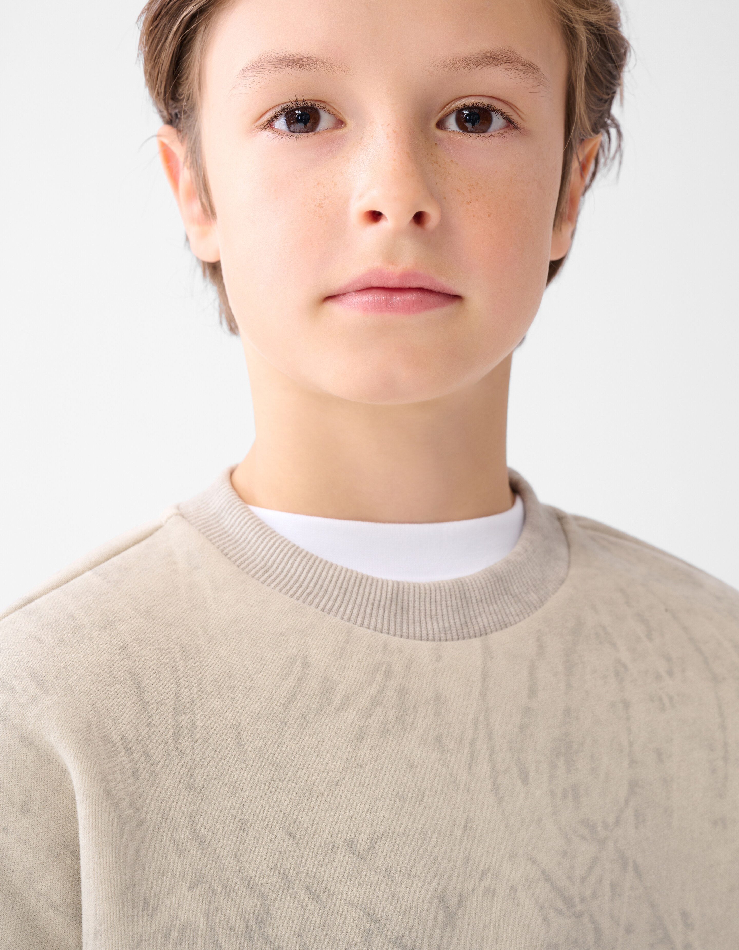 Printed Sweater Beige SHOEBY BOYS