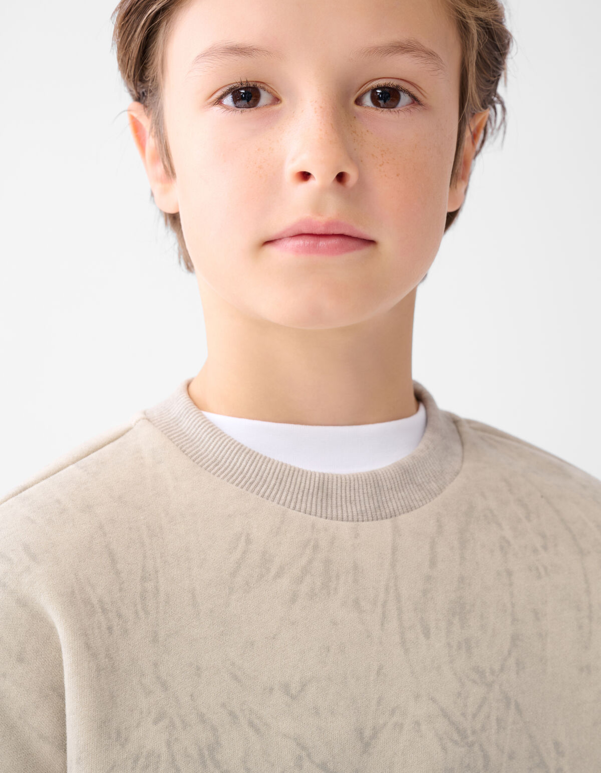 Printed Sweater Beige SHOEBY BOYS