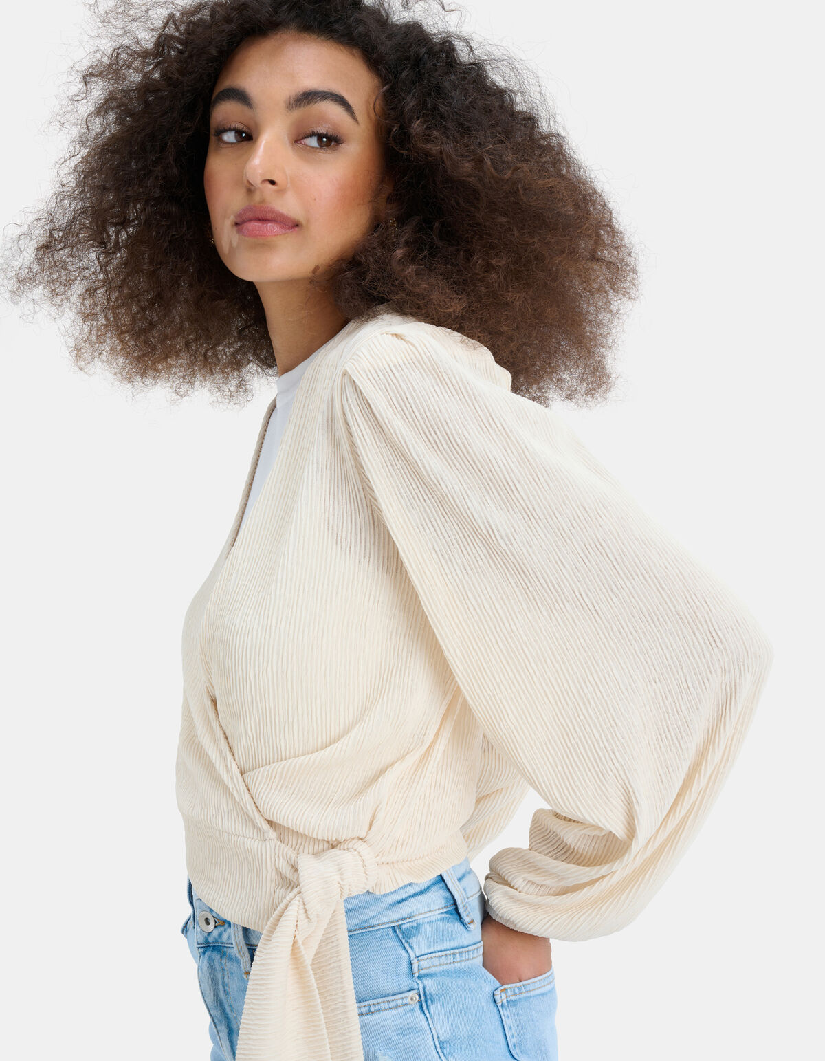 Fancy Crinkle Wrap Top EKSEPT