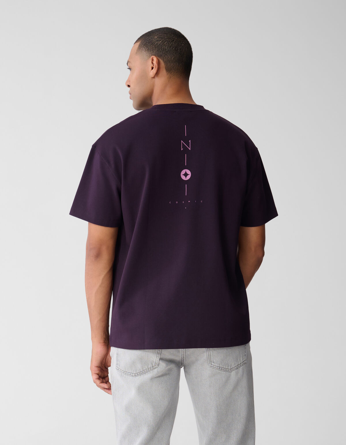 Sparkle Artwork T-shirt Donkerrood SHOEBY MEN