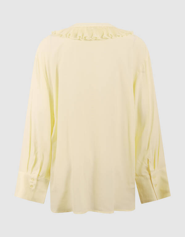 Oversized Volant Blouse Lichtgeel SHOEBY WOMEN