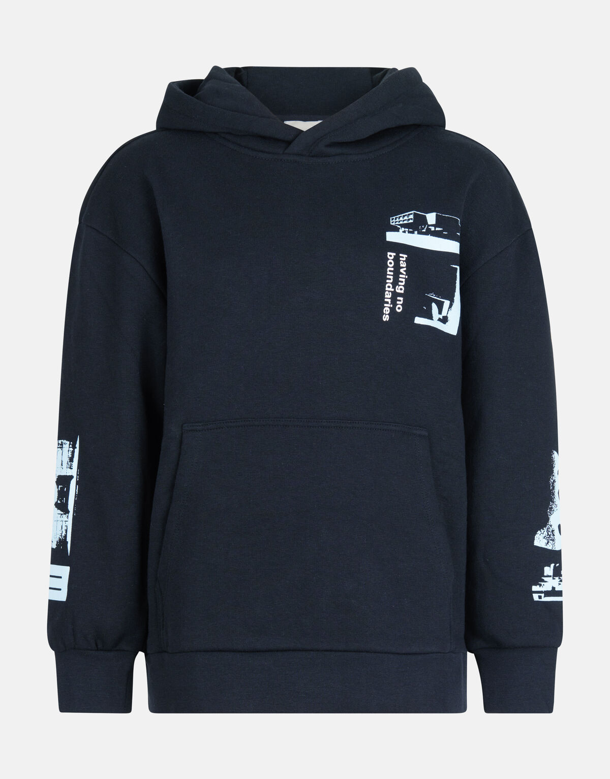Printed Hoodie Zwart SHOEBY BOYS