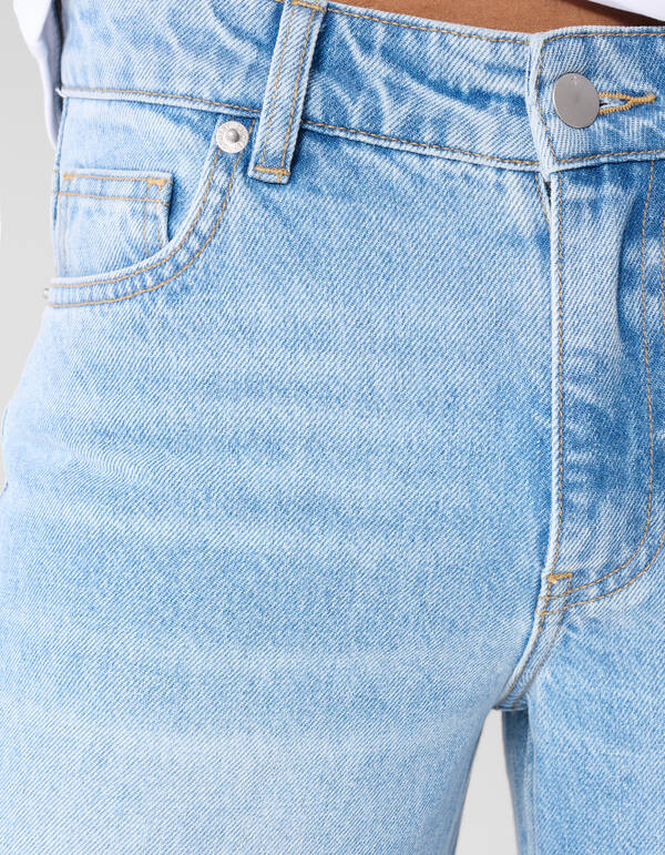 Mid Waist Wide Leg Fit Jeans Mediumstone SHOEBY WOMEN