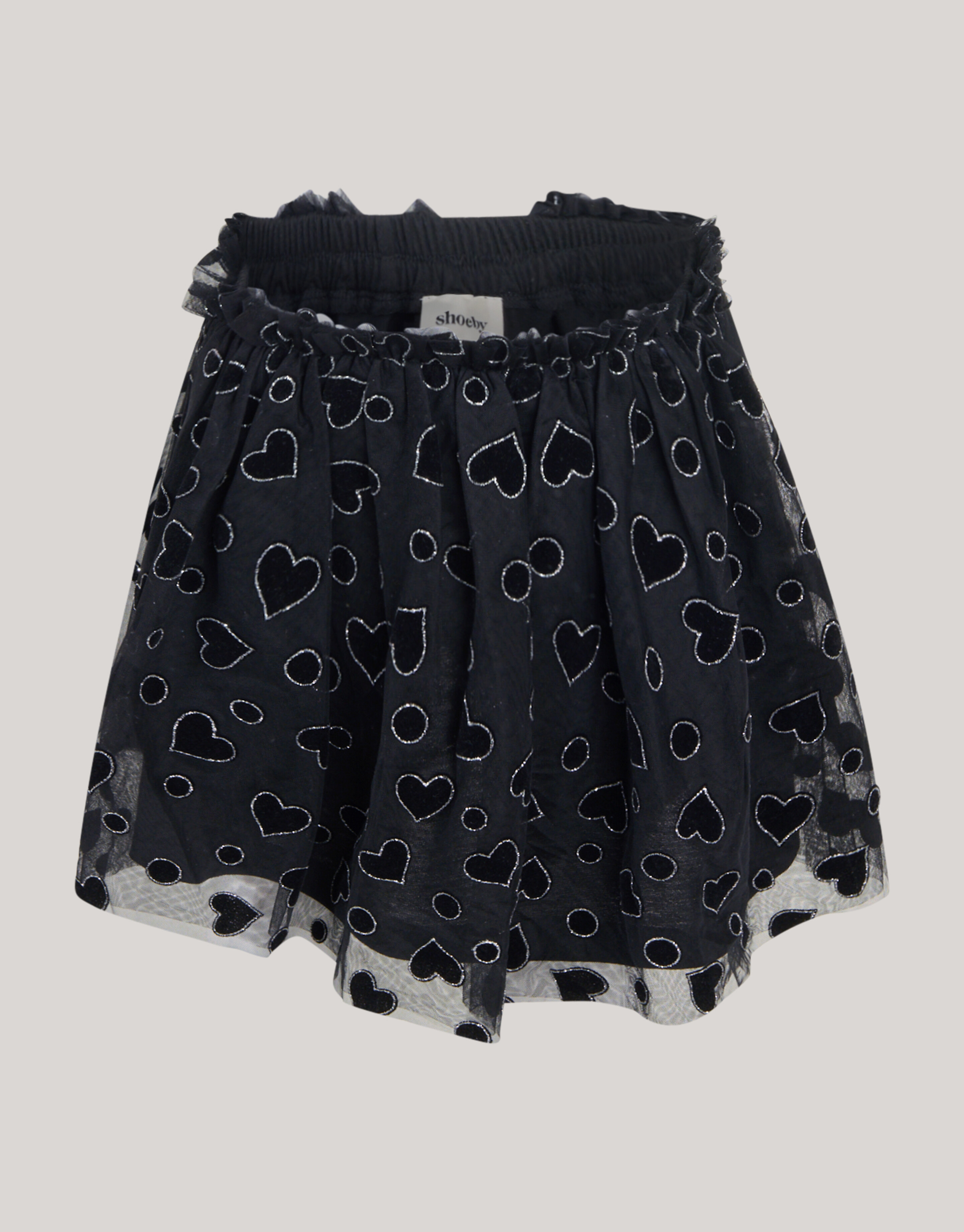 Glitter Mesh Rok Zwart SHOEBY GIRLS