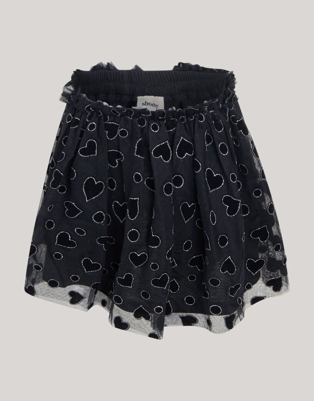 Glitter Mesh Rok Zwart SHOEBY GIRLS