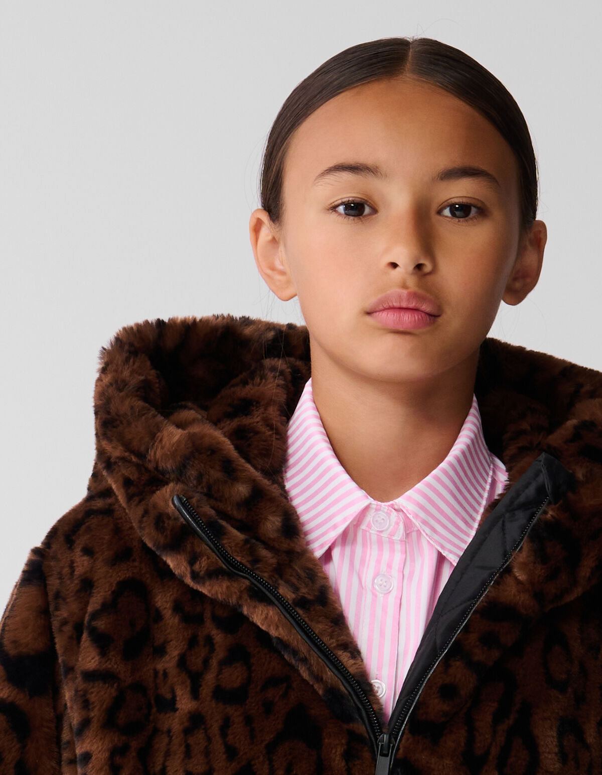 Fur Leopard Jacket Bruin SHOEBY GIRLS
