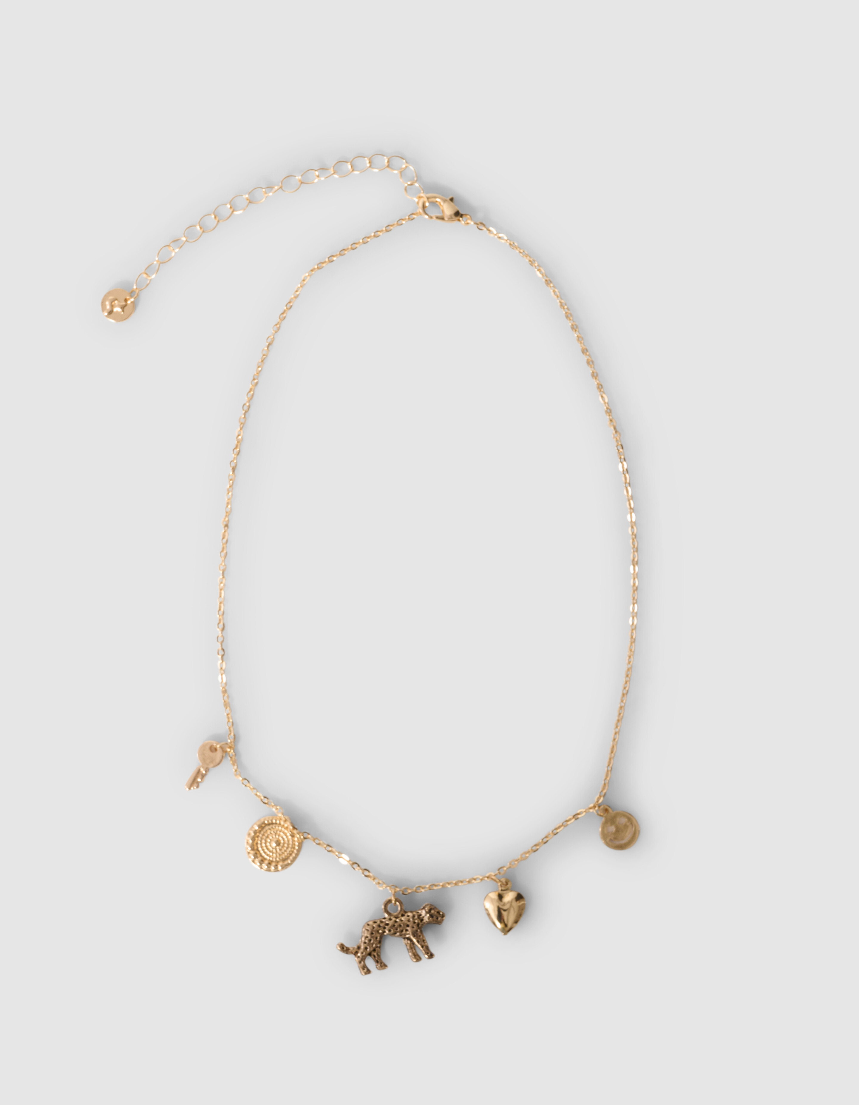 Leopard Bedelketting Goud SHOEBY ACCESSOIRES