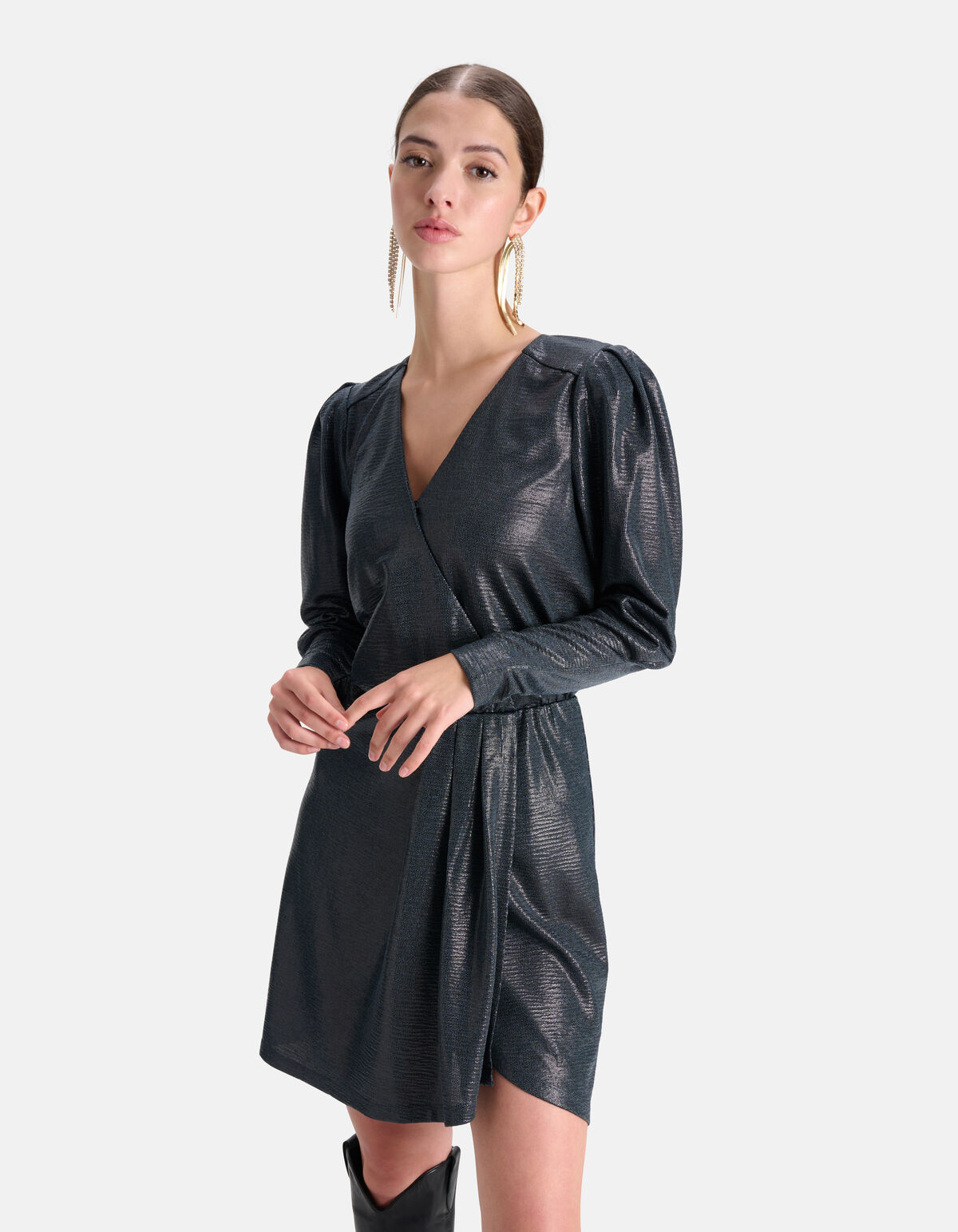 Coated Jurk Petrol SHOEBY WOMEN