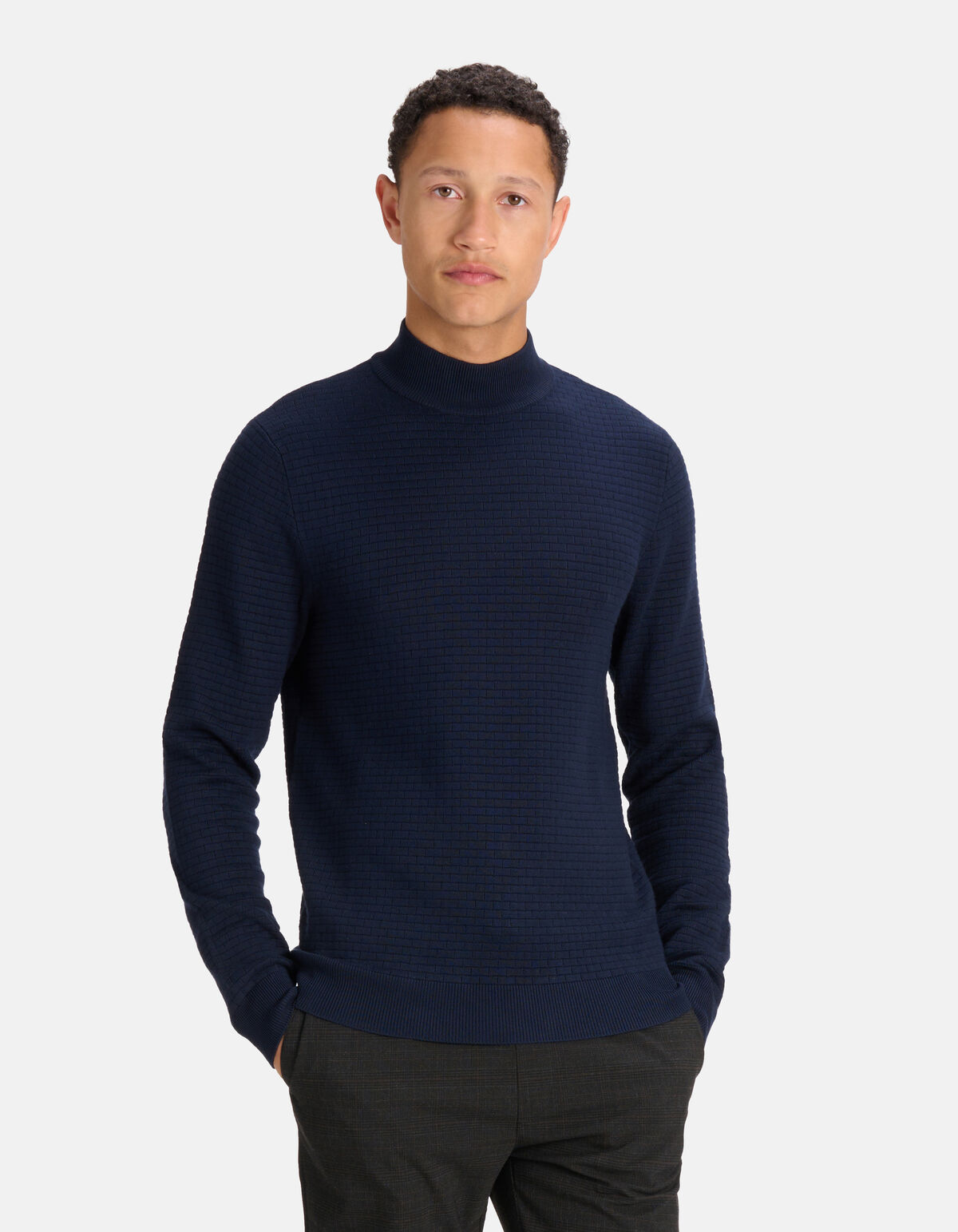 Geblokte Coltrui Donkerblauw SHOEBY MEN