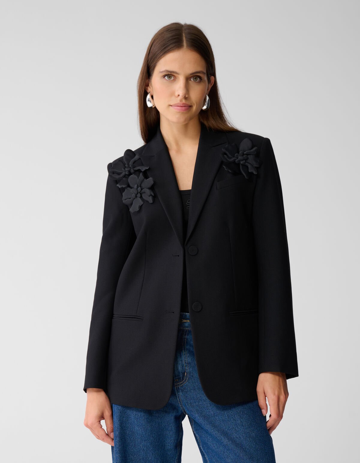 Flower Blazer Zwart By Mieke SHOEBY WOMEN