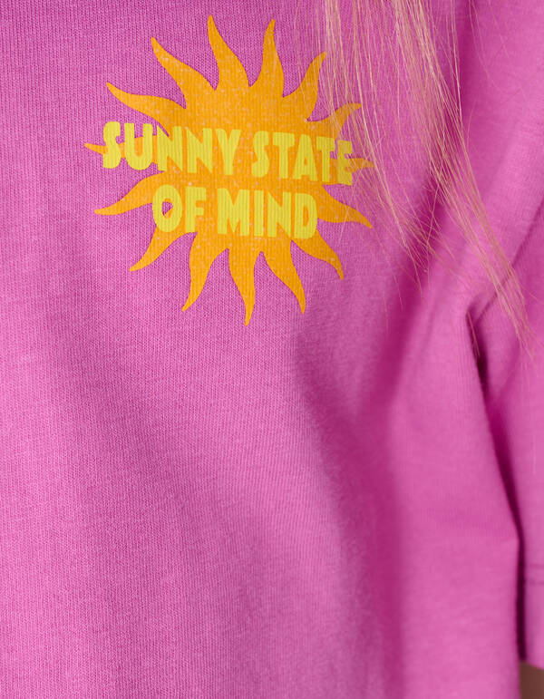 Soleil Artwork T-shirt Paars SHOEBY GIRLS