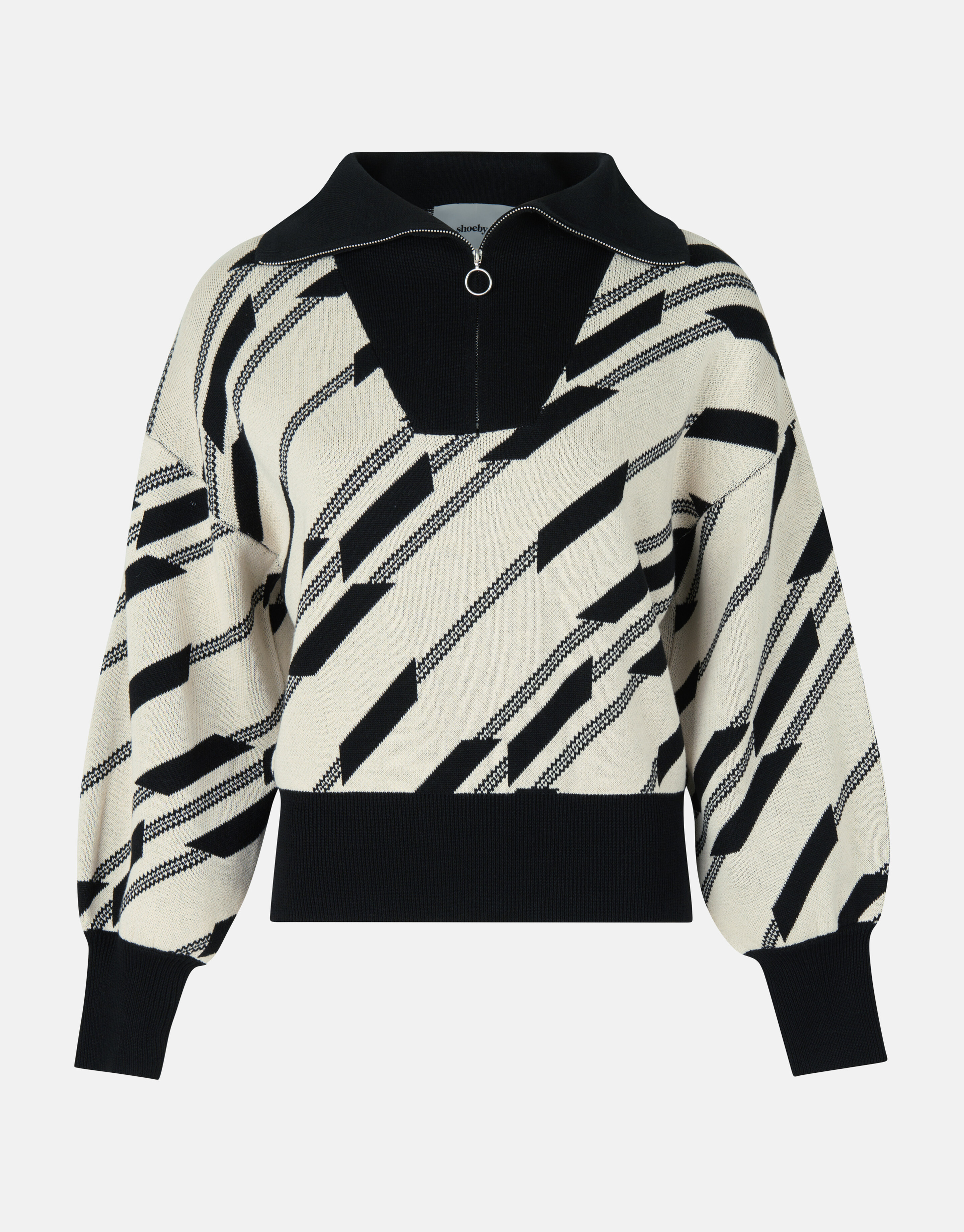 Grafische Trui Zwart SHOEBY WOMEN