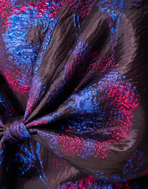 Jacquard Strik Top Paars/Zwart SHOEBY WOMEN