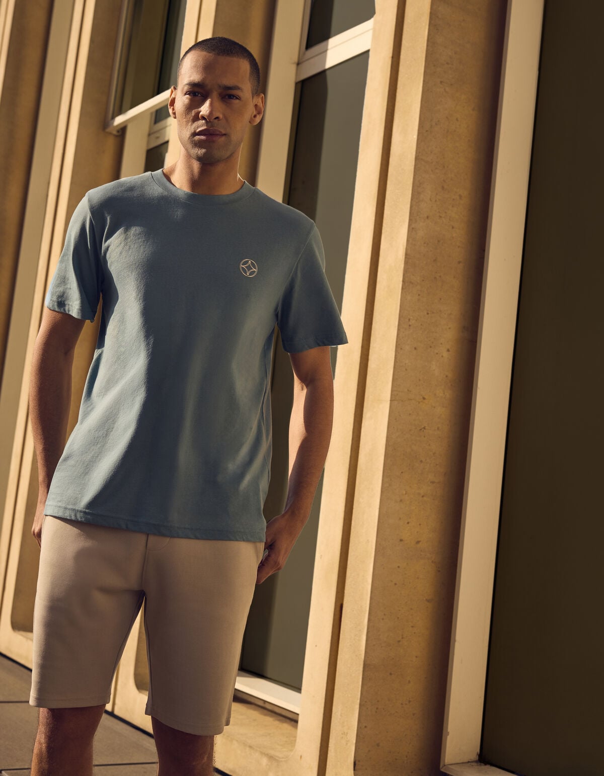 Spark T-shirt Blauw SHOEBY MEN