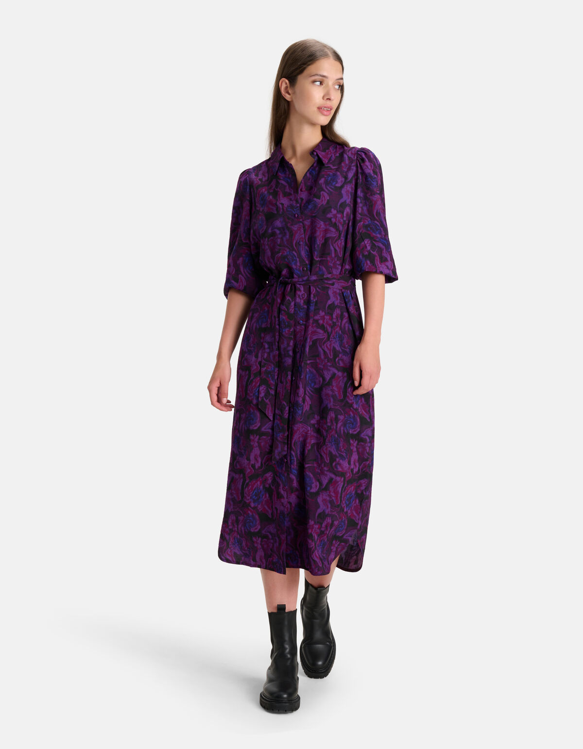 Bloemenprint Jurk Paars SHOEBY WOMEN