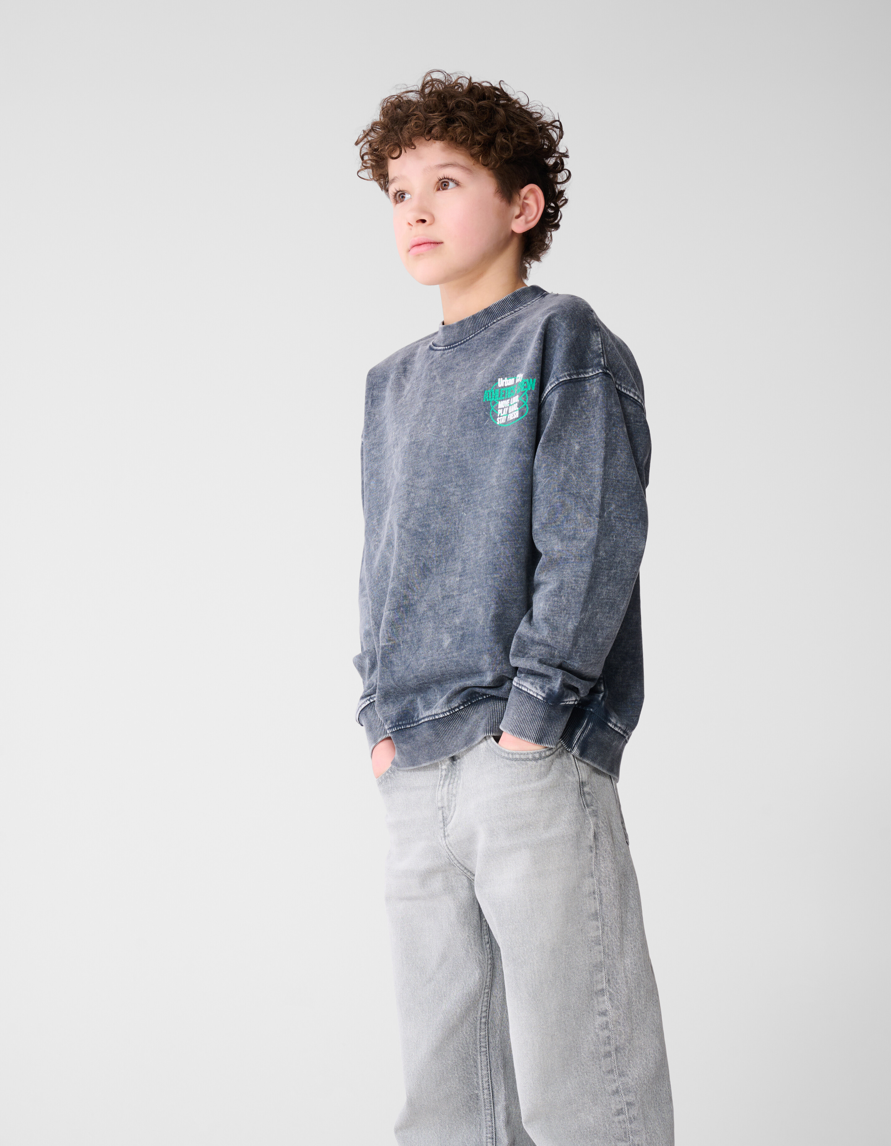 Urban City Sweater Donkergrijs SHOEBY BOYS