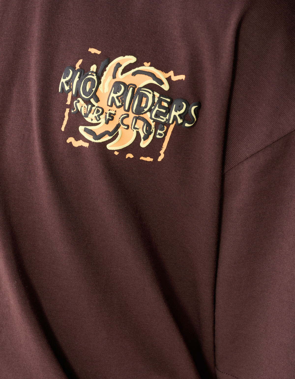 Riders Artwork T-shirt Donkerbruin SHOEBY BOYS