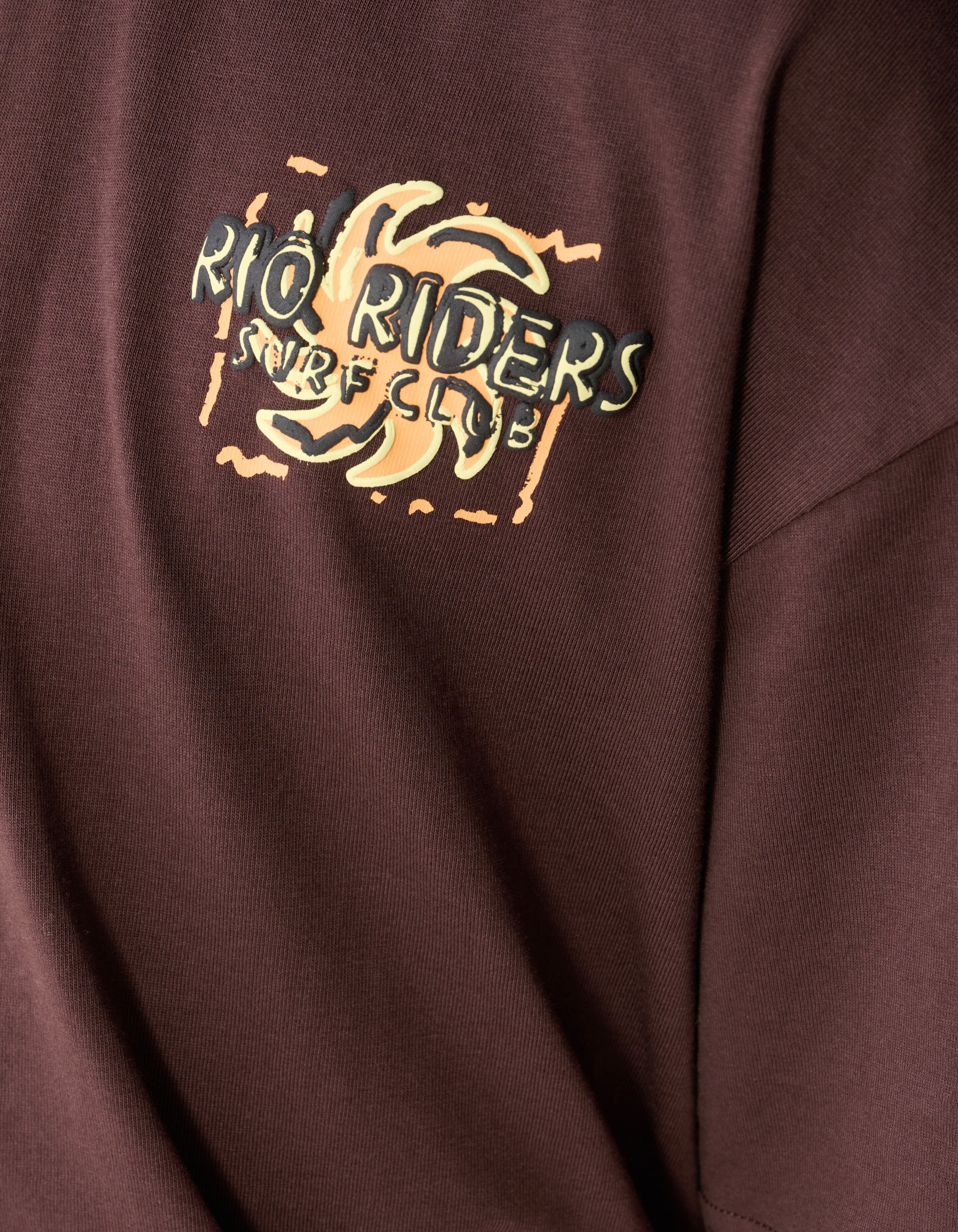 Riders Artwork T-shirt Donkerbruin SHOEBY BOYS