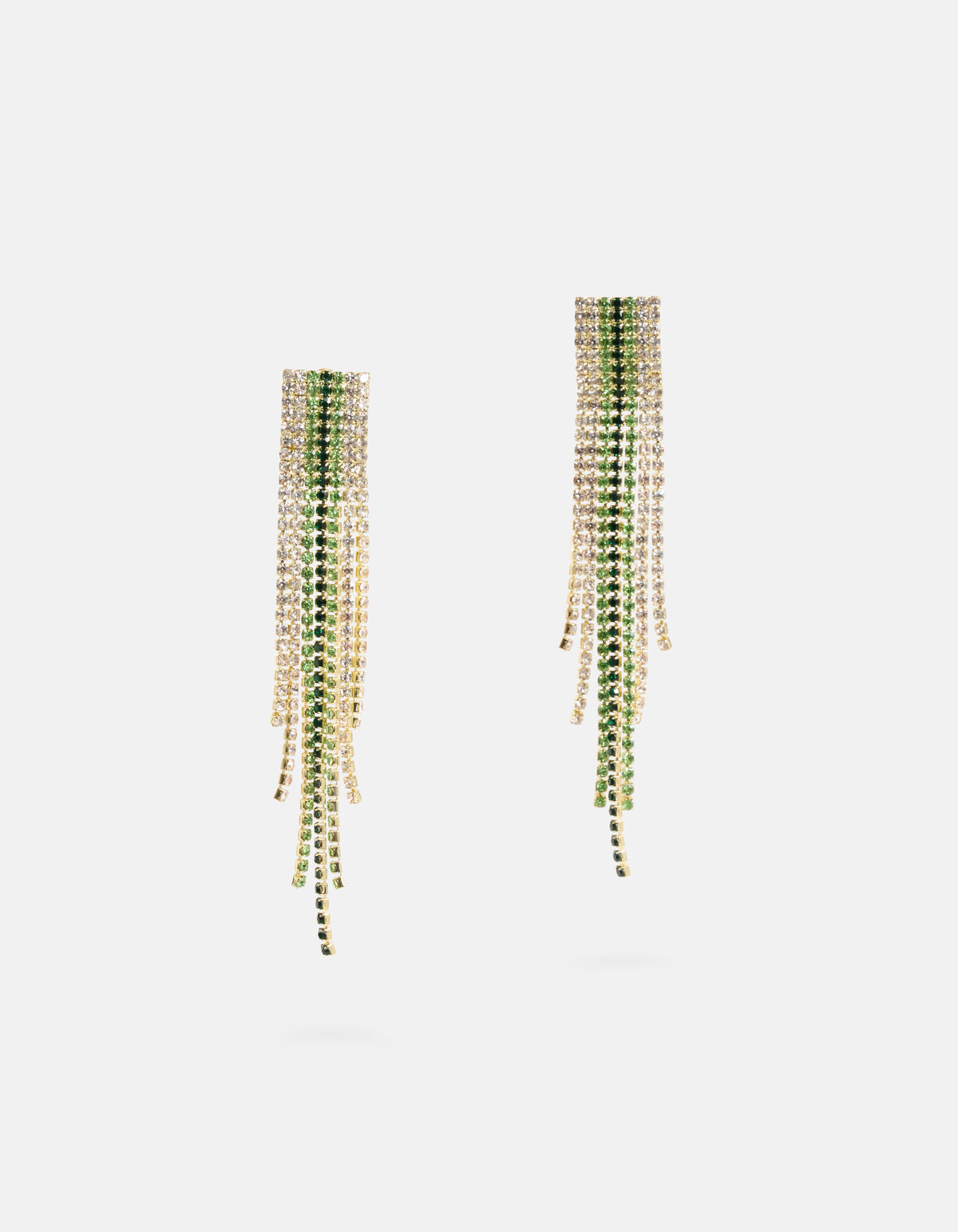 Strass Oorbellen Groen SHOEBY ACCESSOIRES