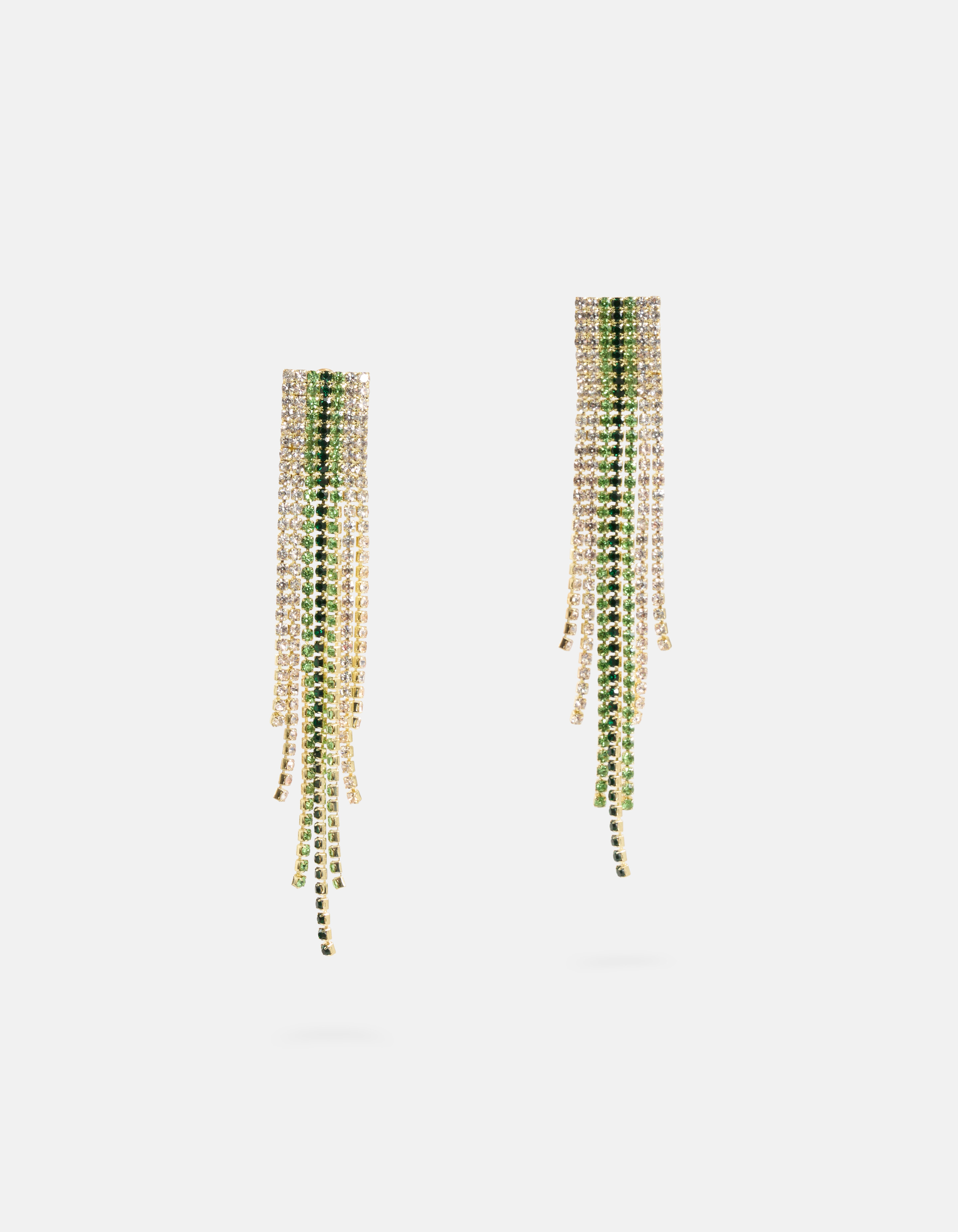 Strass Oorbellen Groen SHOEBY ACCESSOIRES