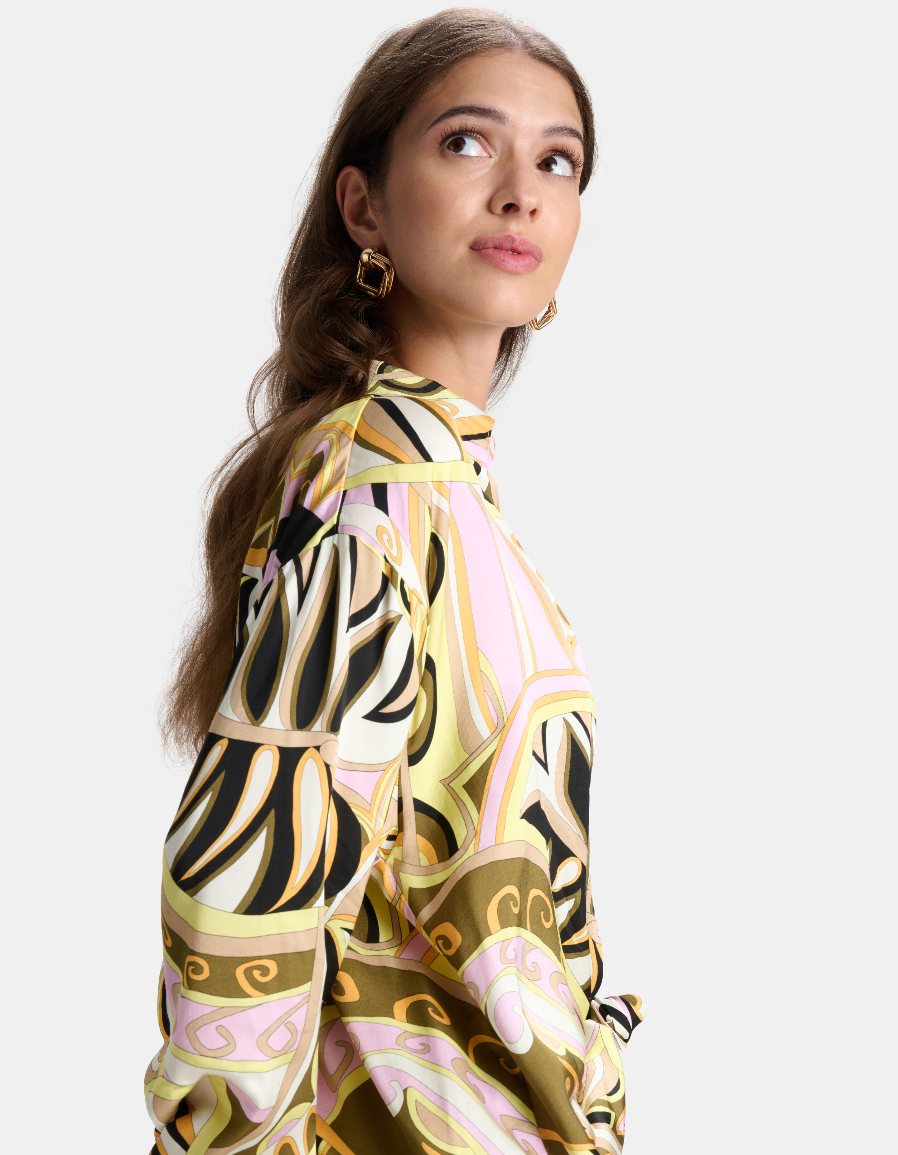 Grafische Print Blouse Zwart SHOEBY WOMEN