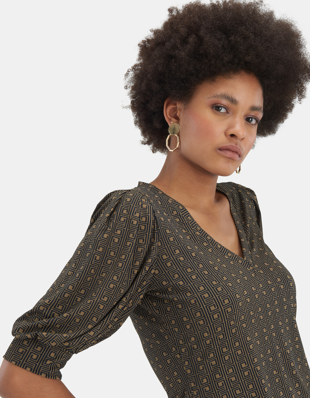 Rib Jersey V Tee