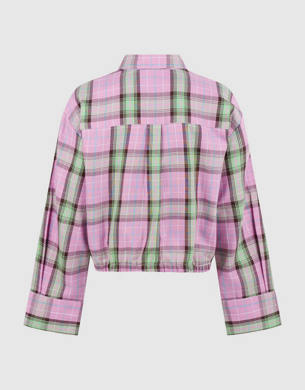 Cropped Ruiten Blouse Lichtroze SHOEBY GIRLS