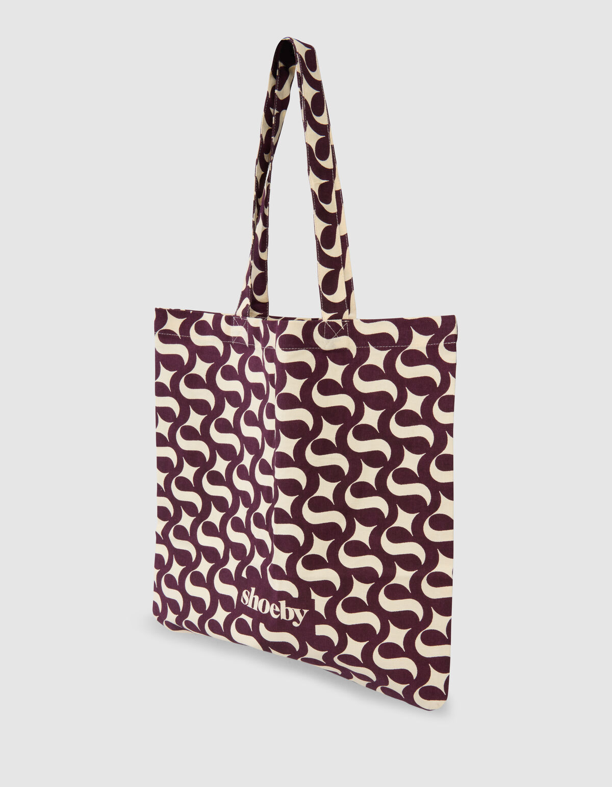 Shoeby Logo Shopper Gebroken Wit SHOEBY ACCESSOIRES