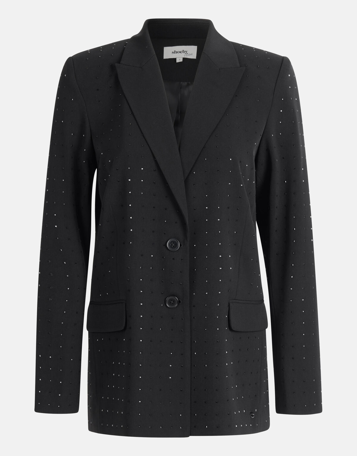 Strass Studs Blazer Zwart By Nicolette SHOEBY WOMEN