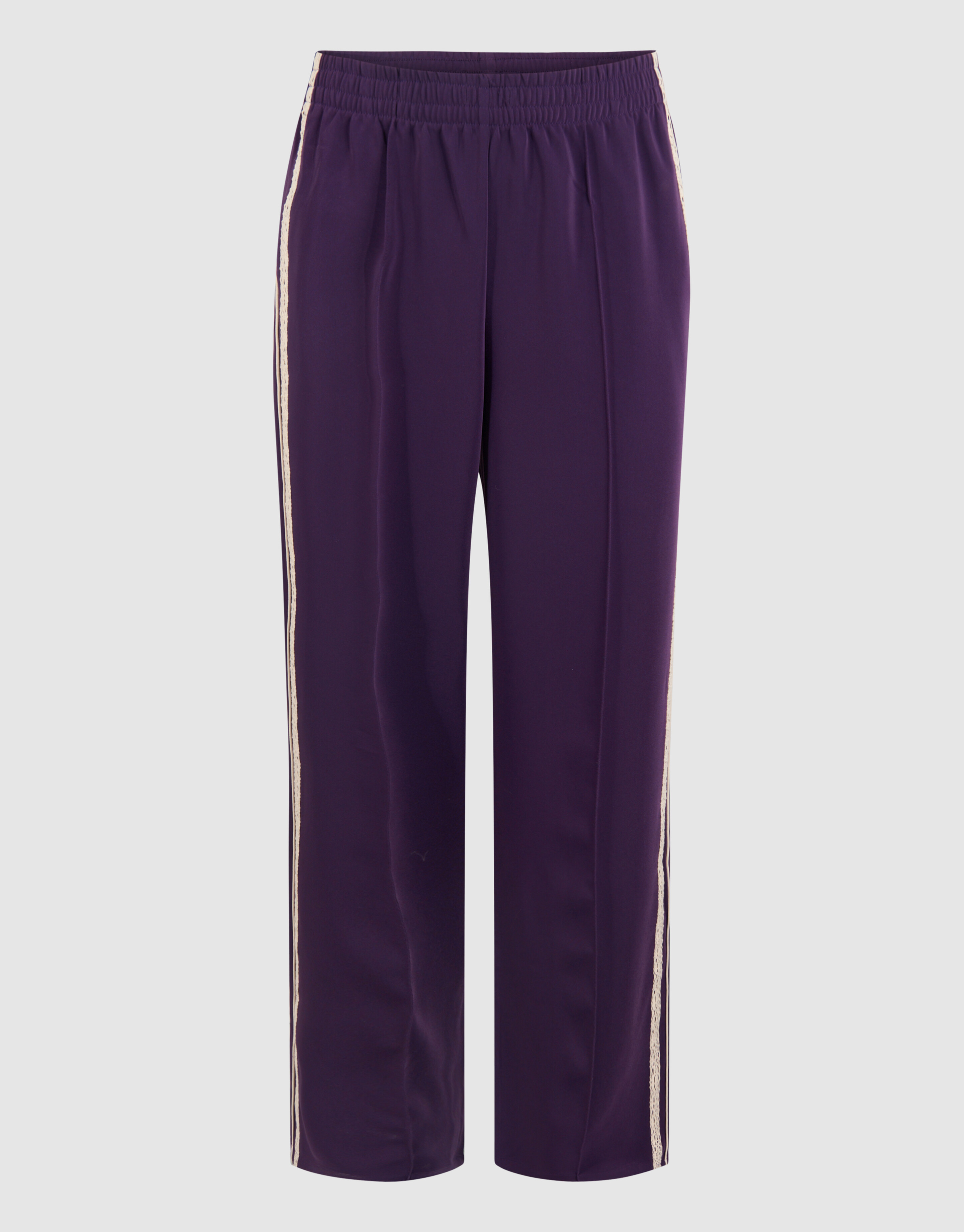 Sporty Wide Leg Broek Donkerpaars SHOEBY WOMEN