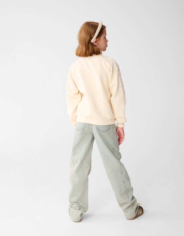 Parel Sweater Gebroken Wit SHOEBY GIRLS