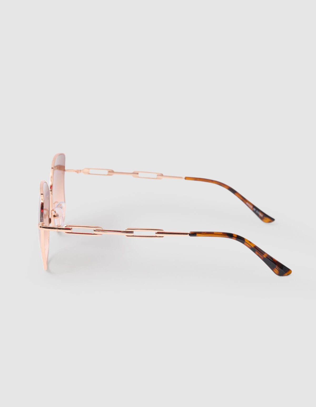 Square Chain Zonnebril Bruin SHOEBY ACCESSOIRES