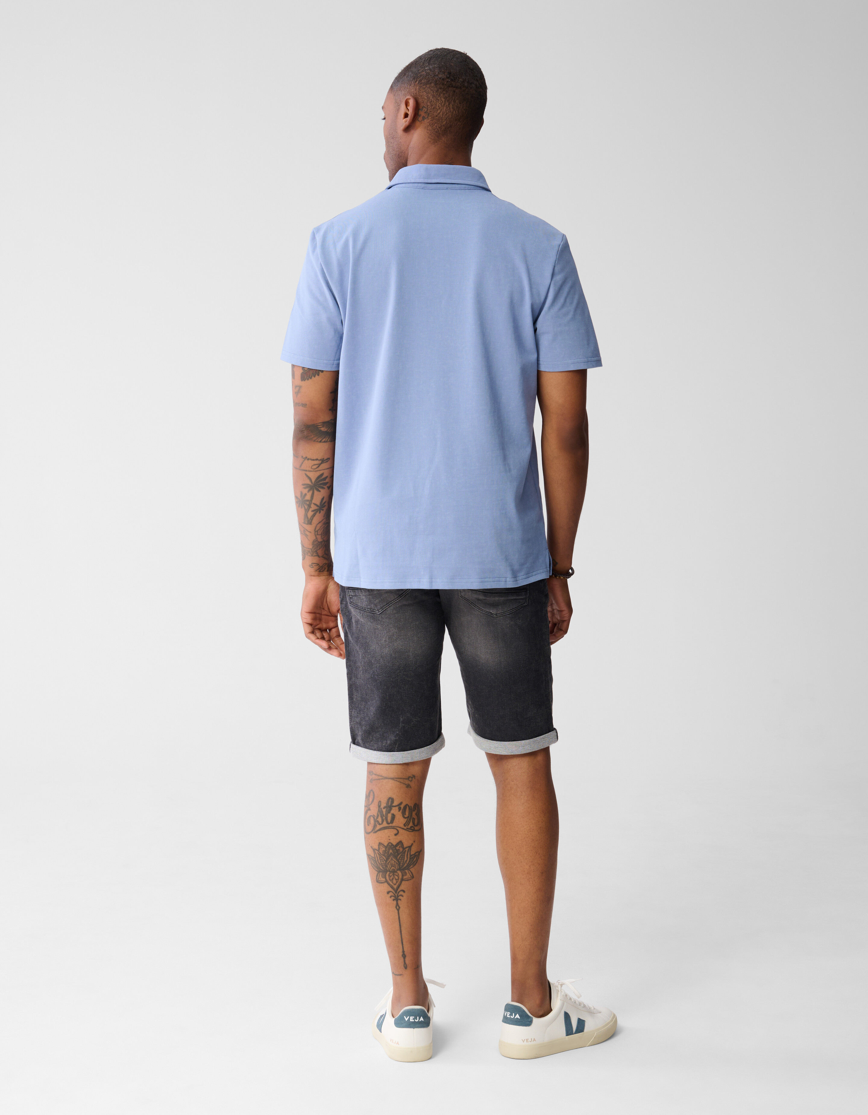 Jog Denim Short Donkergrijs SHOEBY MEN