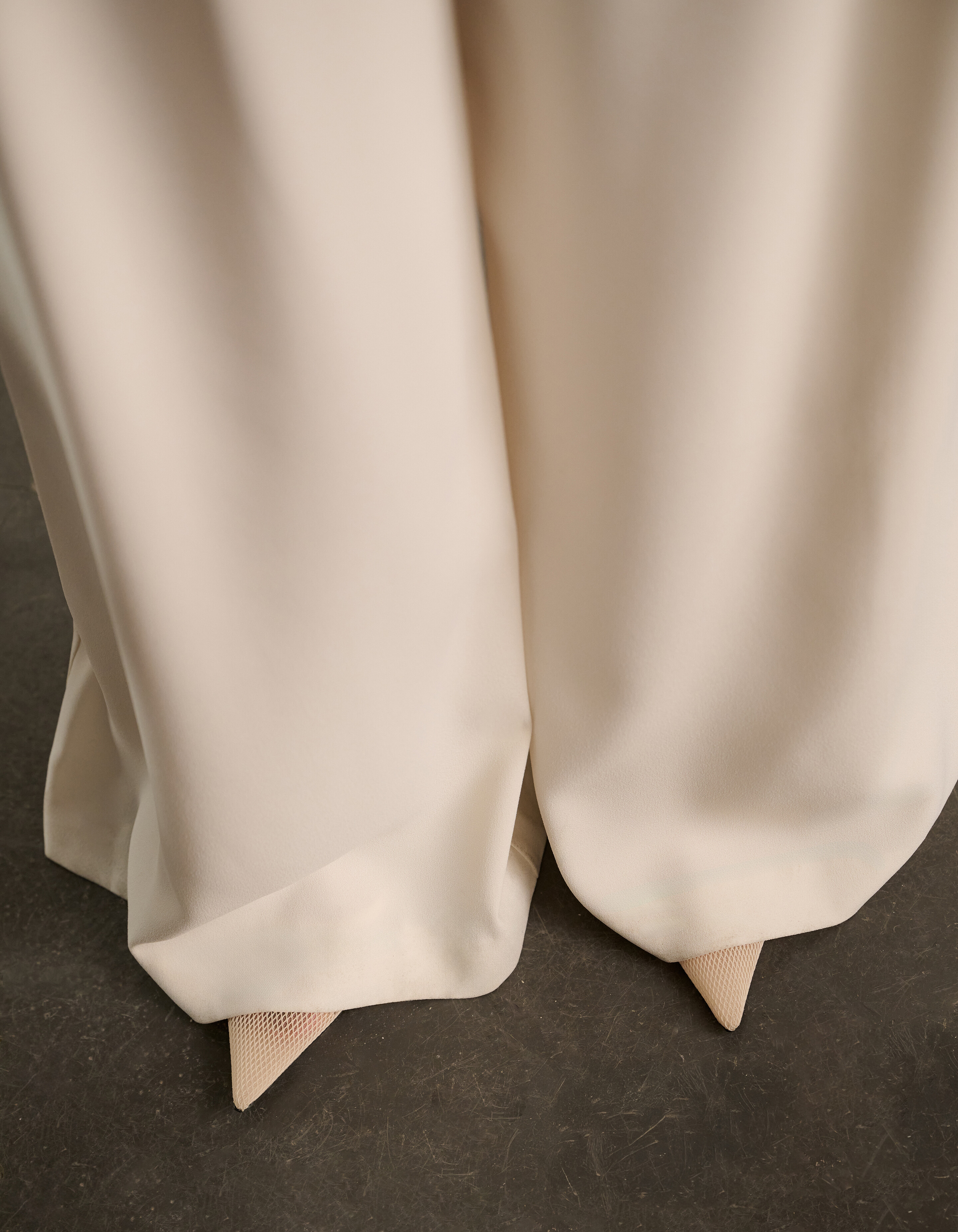 Crepe Wide Leg Broek Gebroken Wit By Lonneke SHOEBY WOMEN