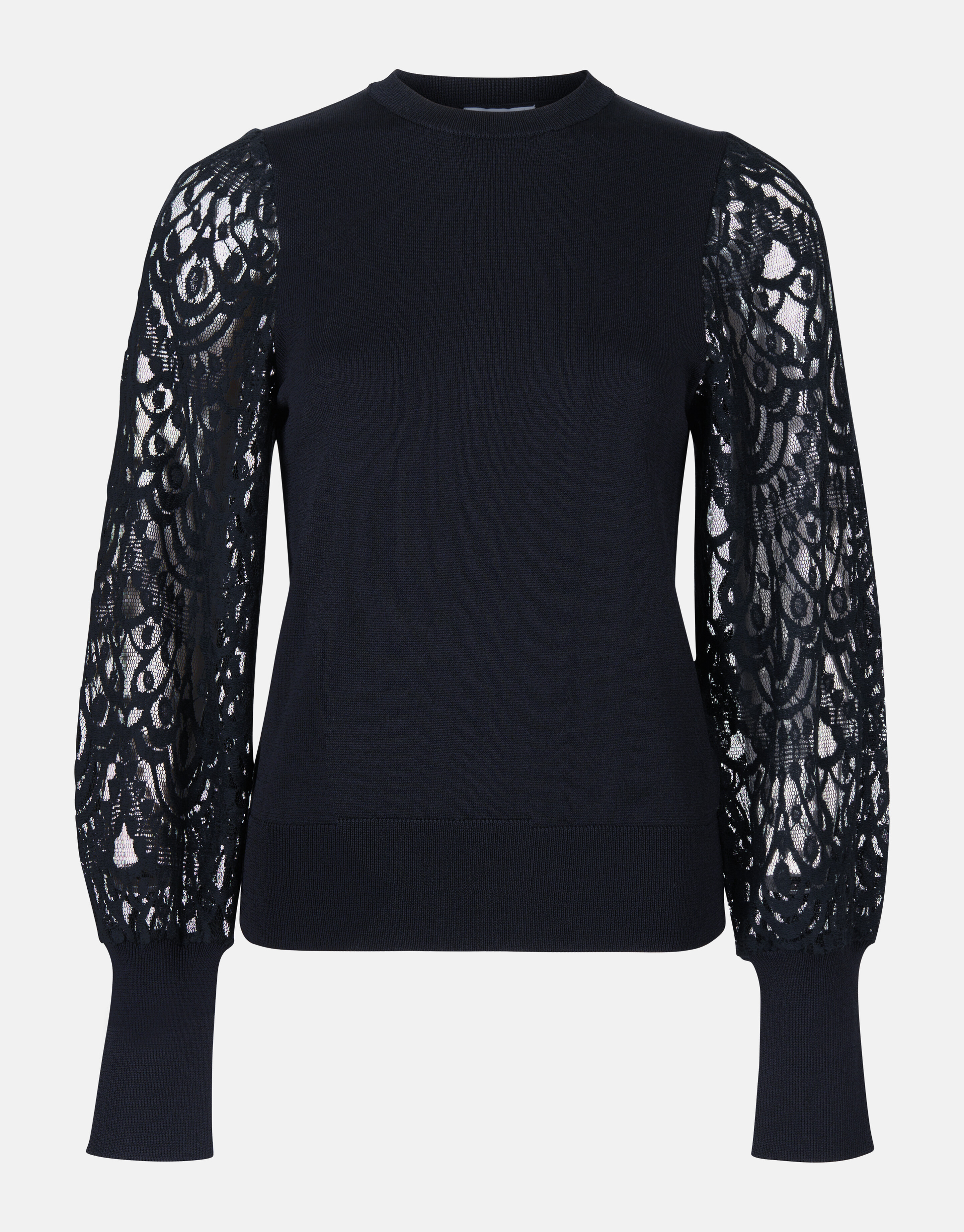 Kanten Mouwen Top Zwart SHOEBY WOMEN