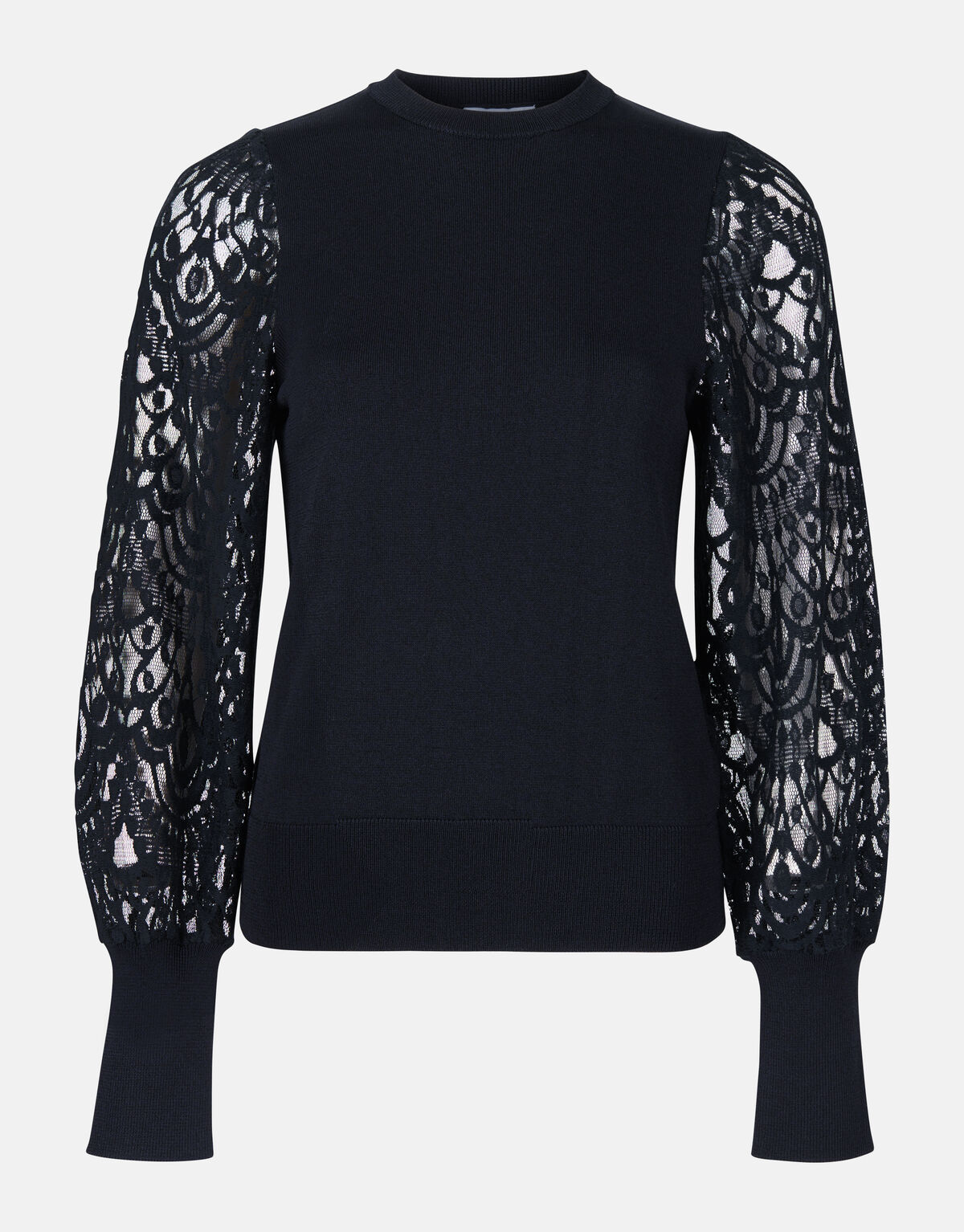 Kanten Mouwen Top Zwart SHOEBY WOMEN