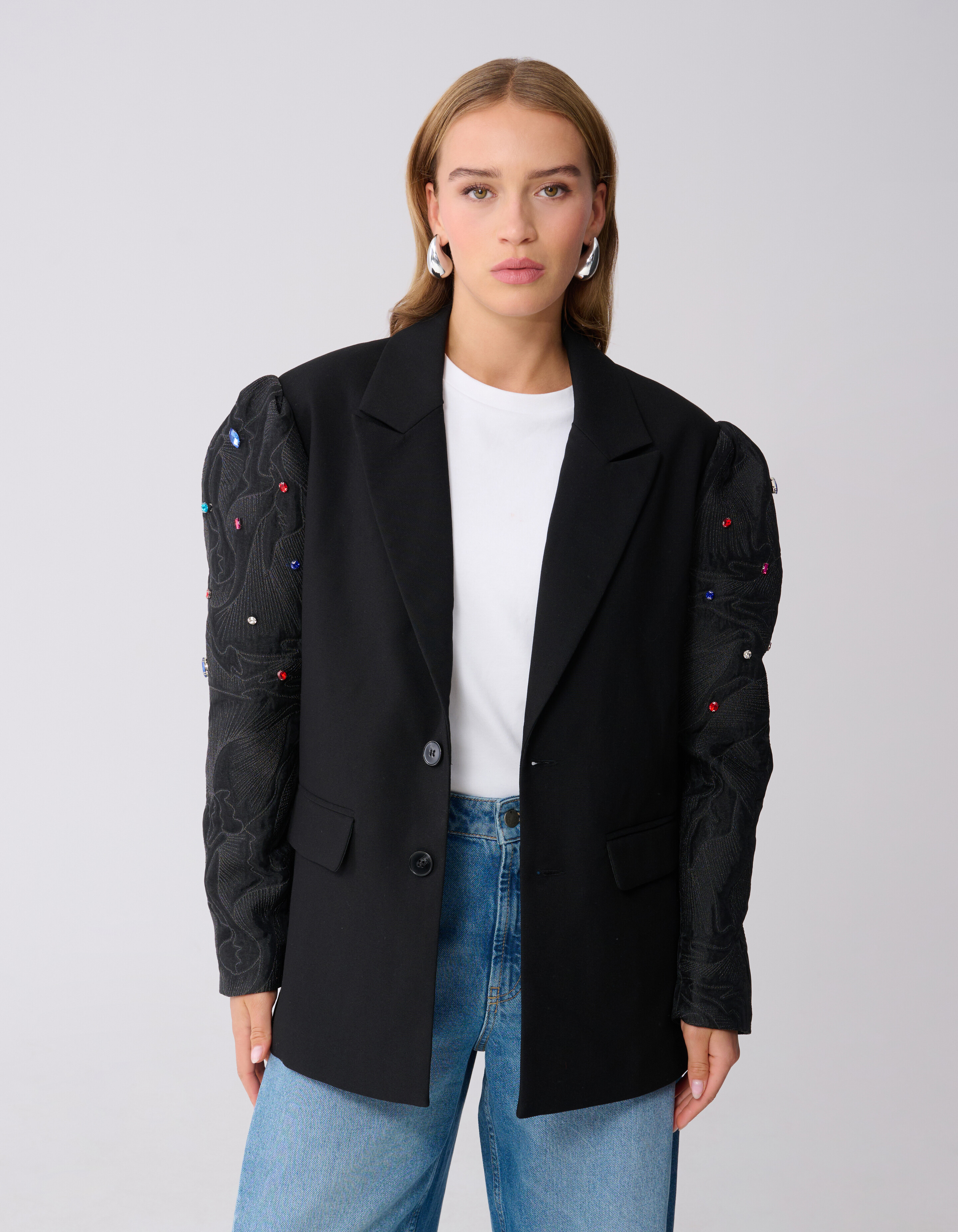 Statement Strass Blazer Zwart SHOEBY WOMEN