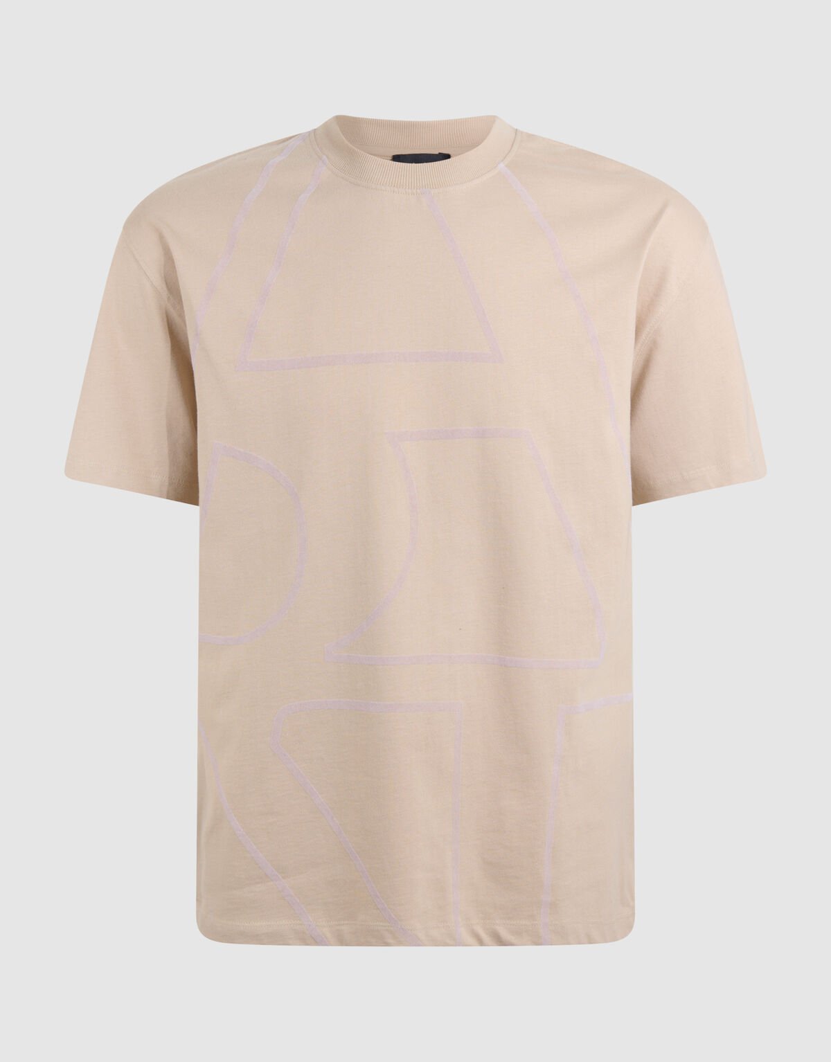 Flock Line Artwork T-shirt Zand SHOEBY MEN