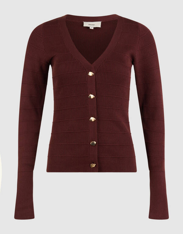 Button Vest Bruin SHOEBY WOMEN