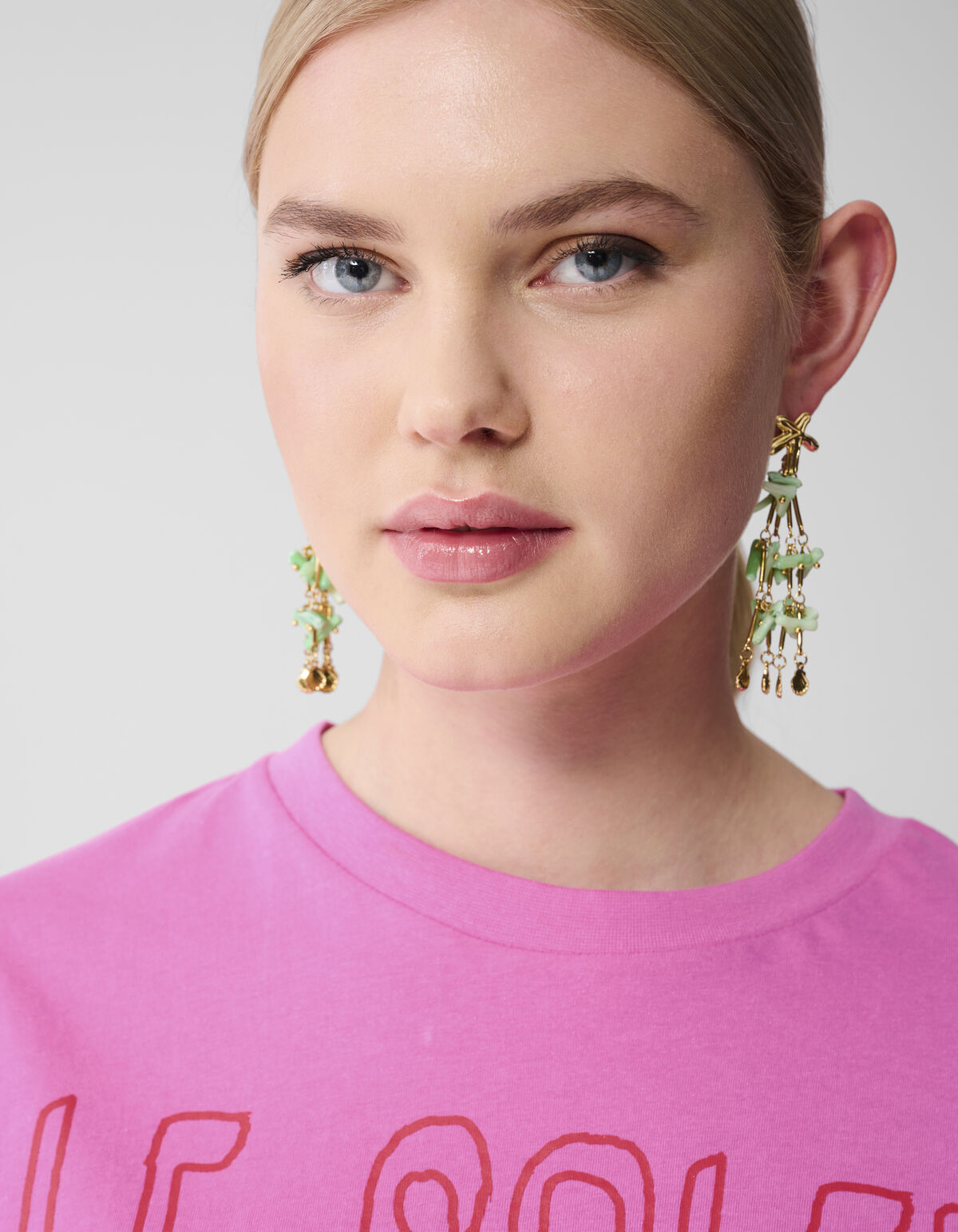 Le Soleil Artwork T-shirt Roze SHOEBY WOMEN