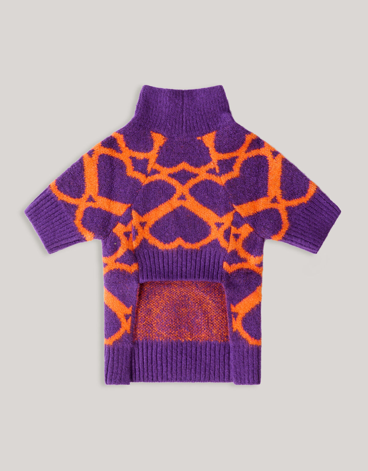 Heart Printed Honden Trui Paars SHOEBY ACCESSOIRES